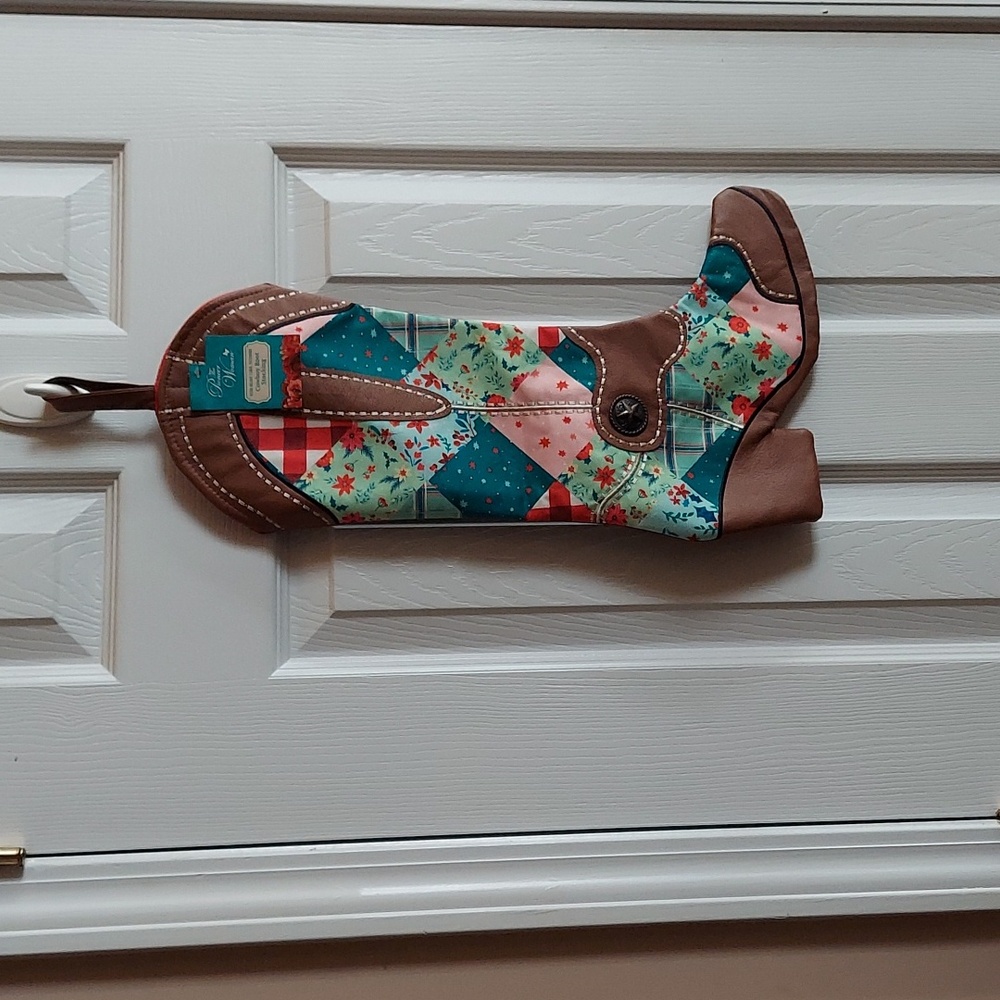 Pioneer Woman Cowboy Cowgirl Boot Stocking & Home Decor BNWT 2023 SO